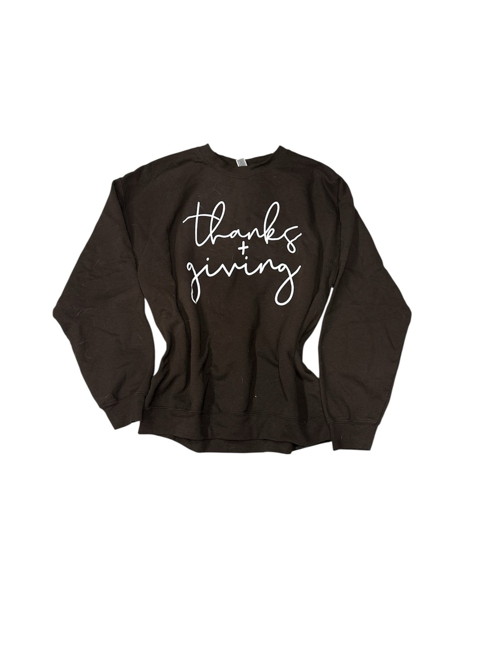Thanksgiving Graphic Crewneck Sweater - Brown